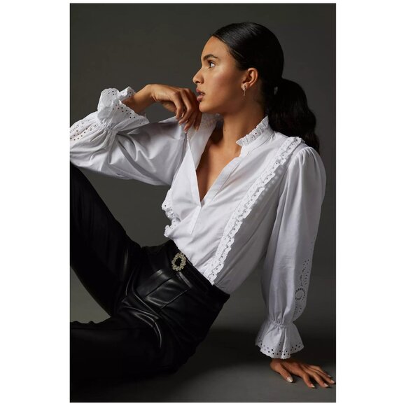 Avec Les Filles | Faux-Leather Trousers | NWT - Picture 6 of 7